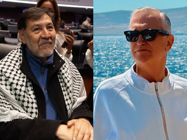 El senador morenista discutió con reporteros y aseguró irónicamente que Ricardo Salinas está de su lado.