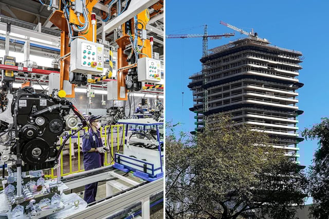 La industria y la construcción tuvieron una expansión marginal en agosto de 2025