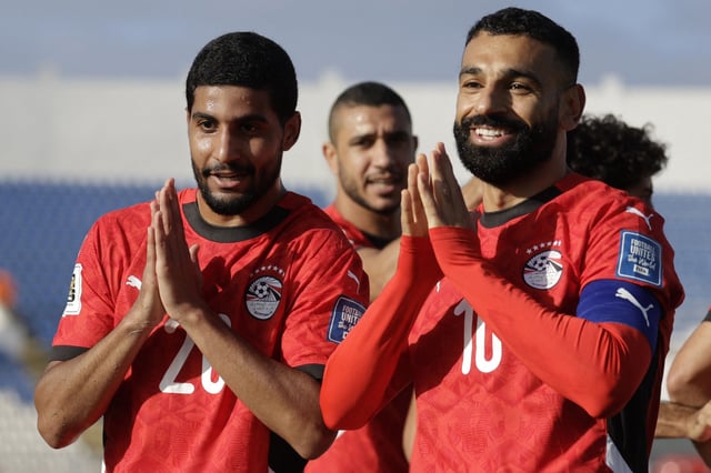 Ibrahim Adel y Mo Salah, los autores de los goles en la clasificación de Egipto.