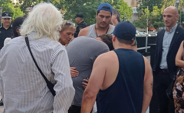 El policía Luciano Nocelli tras ser liberado. (Gentileza)