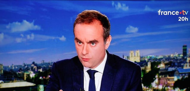 Sebastien Lecornu im französischen Fernsehen