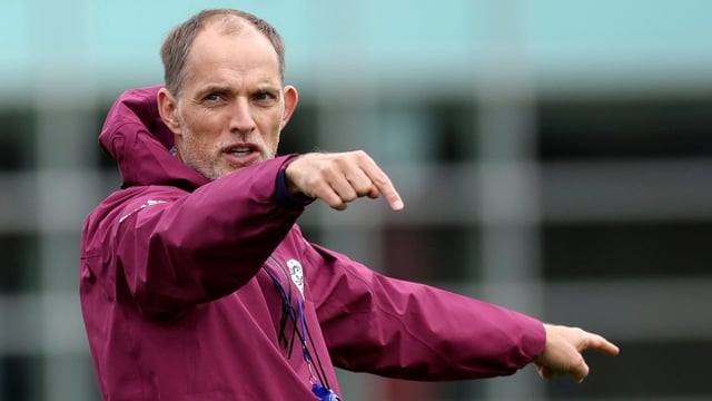 Tuchel takes training at St George’s Park on Wednesday as he leans towards picking Marcus Rashford to lead the line in the absence of Kane