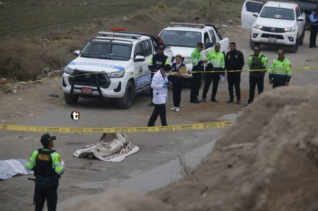Asesinan a tres hombres en descampado de San Martín de Porres