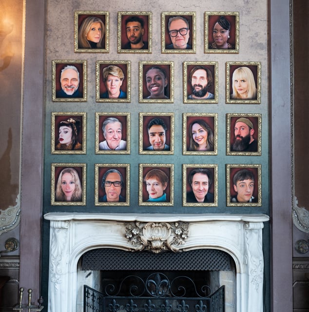 The famous Traitors portrait wall is polished and ready