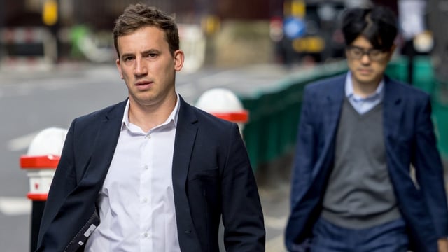 Chris Cash, a parliamentary aide, arriving at the Old Bailey on Saturday