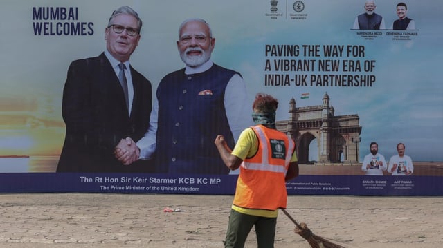 Sir Keir Starmer is on a two-day visit to India