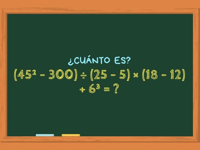 Animate a resolver este ejercicio matemático en un minuto y poné a prueba todos tus conocimientos