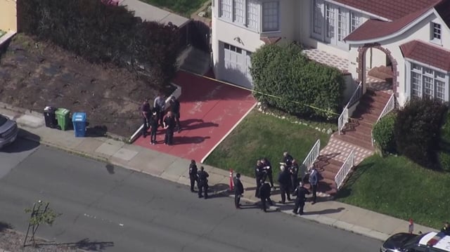 Police activity at a home in San Francisco. (Oct. 8, 2025)