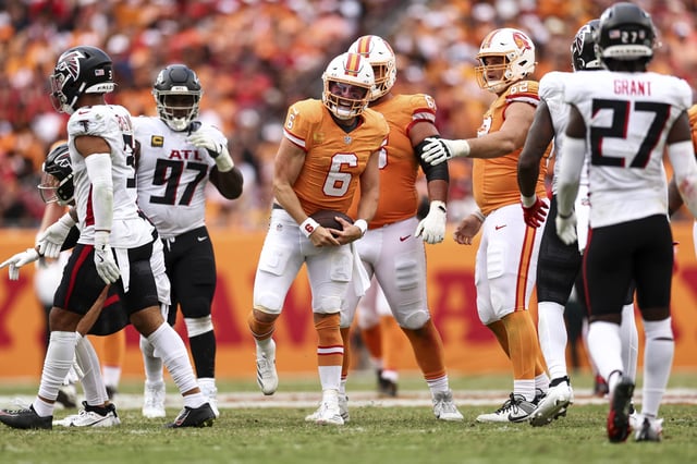 Baker Mayfield and the Bucs are heavy underdogs in Kansas City after dropping their of their last four.