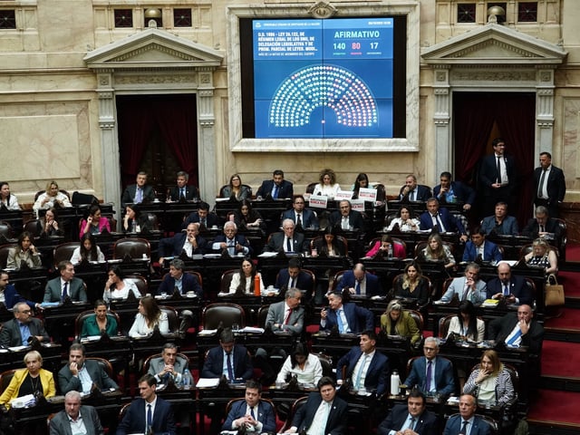 Sesión especial en la que se aprobó el proyectos de ley sobre limitar los Decretos Necesidad y Urgencia (DNU).
Fotos Emmanuel Fernández - FTP CLARIN EMA05421.JPG Z EFernandz Efernandez
