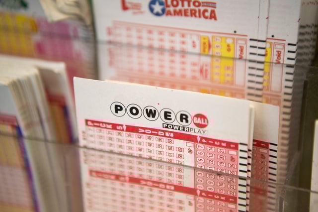 Powerball tickets at Jack's Country Maid Deli in Wilmington in May 2022.