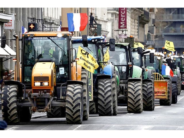 El sector agropecuario de Francia es el más enfático en las protestas