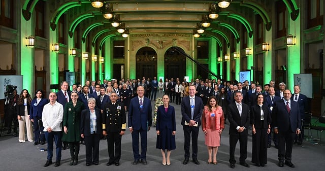 Claudia Sheinbaum presenta Plan México ante el Foro Económico Mundial. Foto: Gobierno de México