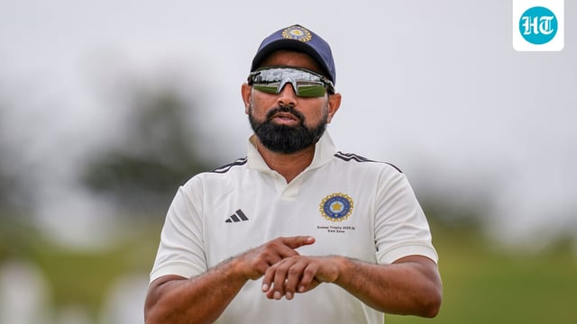 Mohammed Shami during the Duleep Trophy 2025