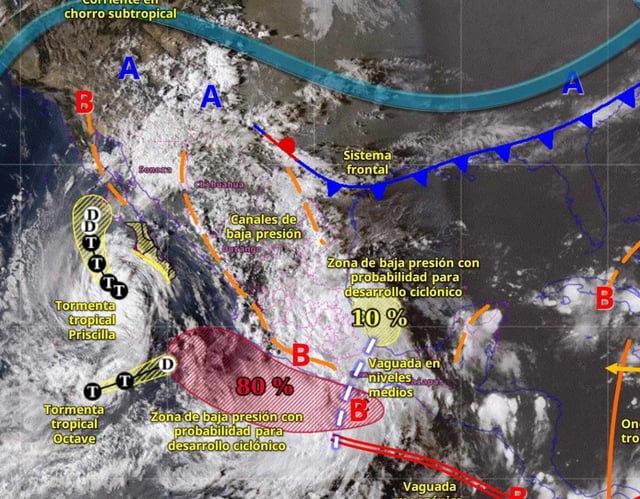Clima en México este 9 de octubre de 2025