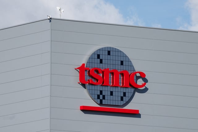 The logo of Taiwan Semiconductor Manufacturing Company (TSMC) is displayed at its fabrication plant in Kaohsiung, Taiwan, June 7, 2025. REUTERS/Ann Wang