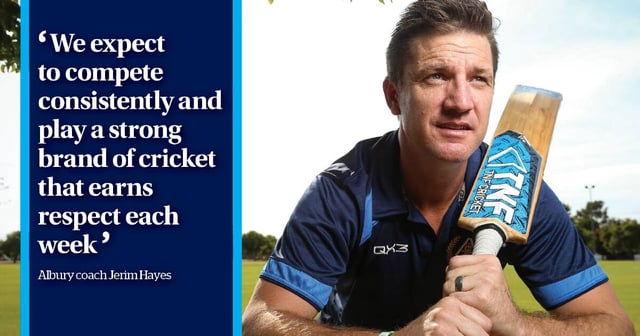 Jerim Hayes was appointed coach of Albury over the off-season for a third time. File picture