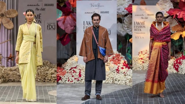 Lakme Fashion Week X FDCI Opening Show Celebrates Indian Weaves With A Modern Spin.