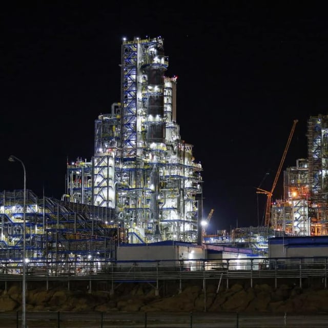 Eine russische Gasverarbeitungsanlage (Archivbild)