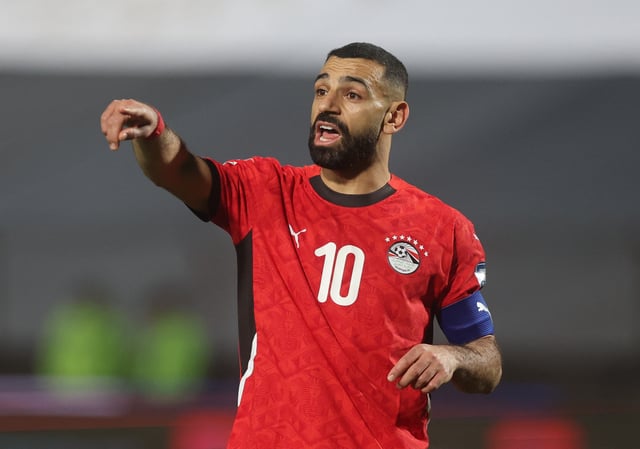 Soccer Football - African Qualifiers - Egypt v Sierra Leone - Cairo International Stadium, Cairo, Egypt - March 25, 2025 Egypt's Mohamed Salah reacts during the match REUTERS/Mohamed Abd El Ghany