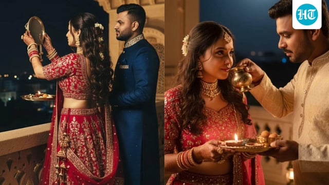 Google Gemini can generate dreamy Karwa Chauth couple images, from moonlit moments to cinematic shots.