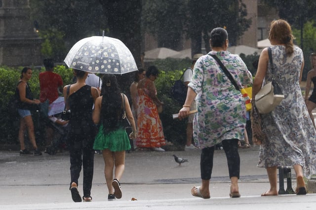 Posibles precipitaciones en esta zona de la capital.