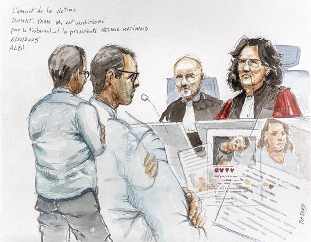 Donat-Jean Macquet, «l’amant» de l’infirmière disparue interrogé à la barre des assises d’Albi lundi.