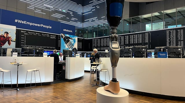Börsengang von Ottobock an der Frankfurter Börse.