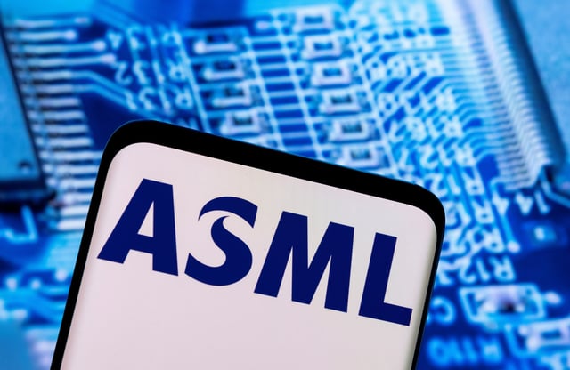 ASML logo is seen in this illustration taken February 28, 2022. REUTERS/Dado Ruvic/Illustration