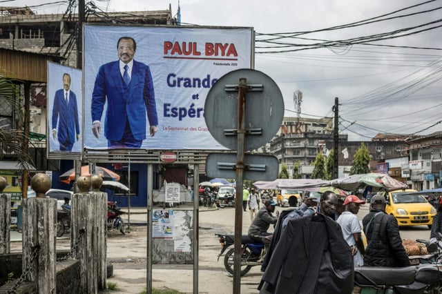 Complaints about Biya on social media have not translated into street protests