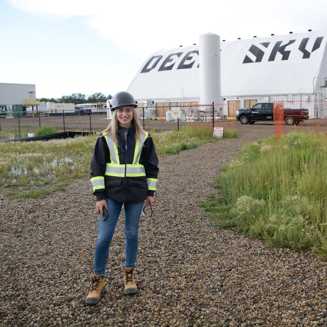 Deep Sky CEO Alex Petre at the company’s Innisfail, Alta., direct-air-capture facility, where it is testing technology deployed by several vendors to examine overall efficiency and scalability as they remove climate-warming gas from the air.
