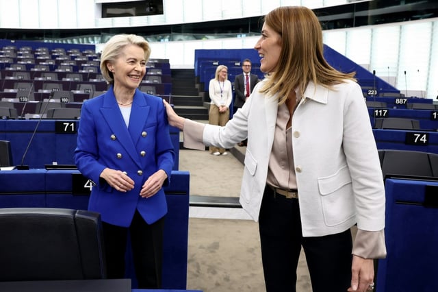 Zwei Misstrauensanträge gegen EU-Kommissionspräsidentin Ursula von der Leyen sind im EU-Parlament gescheitert. Sowohl der Antrag der Ultrarechten als auch der Antrag der Linken erhielt nicht annähernd die notwendige Zweidrittelmehrheit.