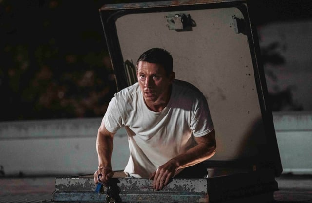 Channing Tatum in a scene from "Roofman." (Paramount Pictures / TNS)