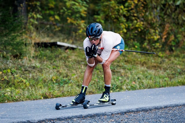 Karlsson beim Sommertraining in Östersund