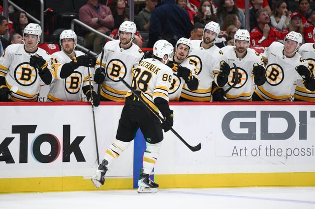 David Pastrnak posted three points in Wednesday's win.