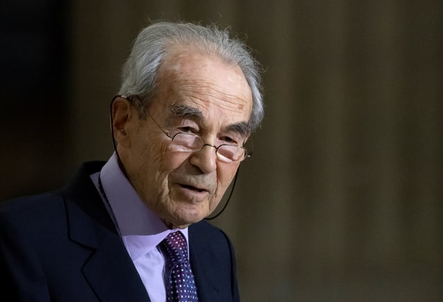 Former French Justice Minister Robert Badinter, author of the abolitionist law in France, delivers a speech during a ceremony marking the 40th anniversary of the abolition of the death penalty in France, at the Pantheon in Paris, France, October 9, 2021. EPA-EFE/Ian Langsdon/Pool via REUTERS/File Photo