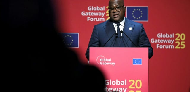 Le président congolais Felix Tshisekedi, à Bruxelles, le 9 octobre 2025