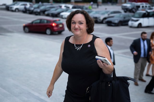 Rep. Katie Porter (D-Calif.) arrives for a vote at the U.S. Capitol July 26, 2022. (Francis Chung/E&E News/POLITICO via AP Images)