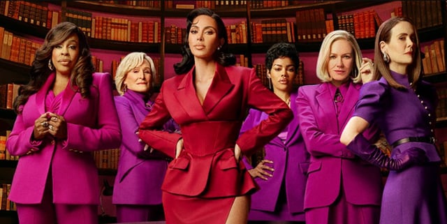 The stacked cast of All's Fair. (Hulu)