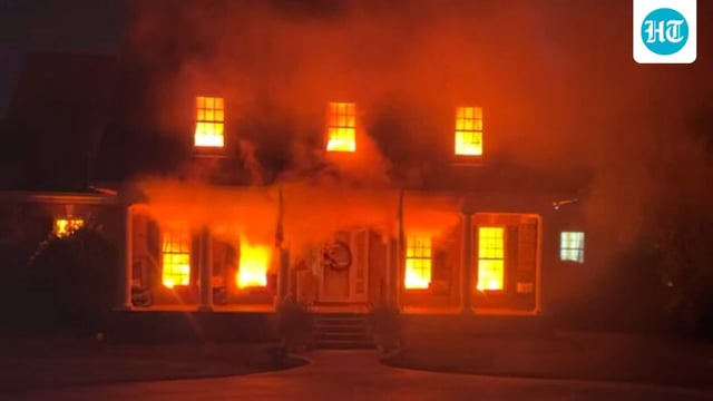 Viral 'fire house' in South Carolina: Couple's Halloween display leads to constant 911 calls, leaves internet divided 