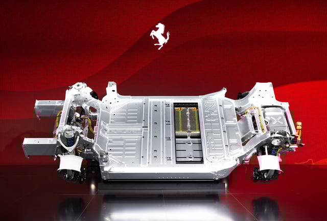 Chassis of the Ferrari Elettrica.
