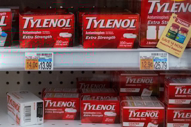 Tylenol is displayed for sale at a pharmacy in New York City, New York, U.S., September 5, 2025. REUTERS/Kylie Cooper