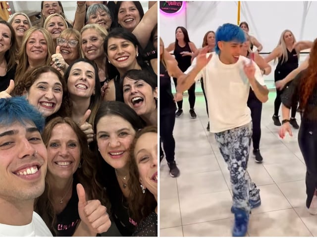 Luck Ra cumplió su promesa y bailó con las fans que se viralizaron por su coreo en el show de Vélez
