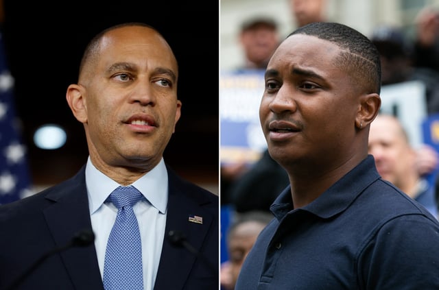 Rep. Hakeem Jeffries, left, and Brooklyn City Councilman Chi Osse. (Shawn Inglima for New York Daily News; Getty Images)