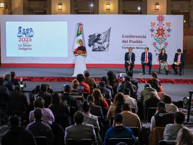 Claudia Sheinbaum en Palacio Nacional