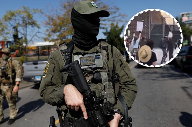 El pastor David Black fue rociado en Chicago con gas pimienta por agentes de ICE. (Foto: AFP / @univisionnoticias YouTube)