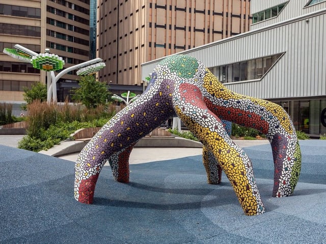  UGO behind Stanley A. Milner Library just won the national Creative City Network’s Legacy Award.