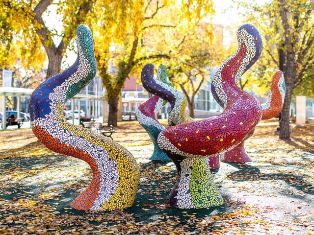 Red Knot Studio's A Mischief of Could-be(s) on Churchilll Square just won Creative City Network's Legacy Award.
