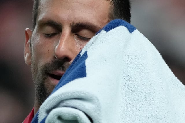 Novak Djokovic, durante los cuartos de final del Masters 1.000 de Shanghai.