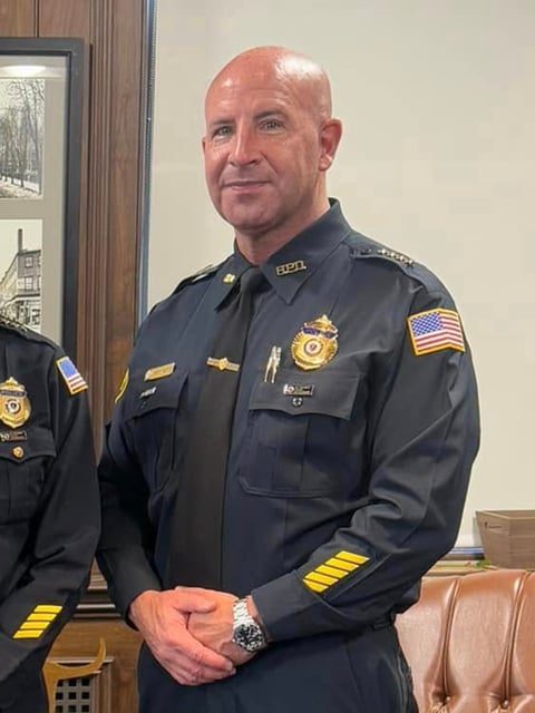Haverhill Police Chief Robert Pistone Jr. is out on leave following a scathing letter shared by the Haverhill police union questioning his leadership. (HPD photo, cropped)